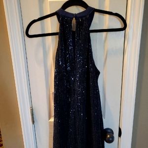 Navy Sequin Dress